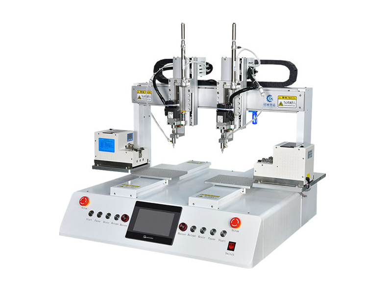 Double head double y servo motor screw machine